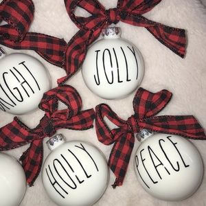 rae dunn Accessories - Rae Dunn style Christmas ornaments buffalo plaid rae dunn Accessories - Rae Dunn style Christmas ornaments buffalo plaid